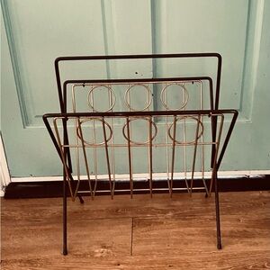 MCM Vintage Metal Magazine Rack